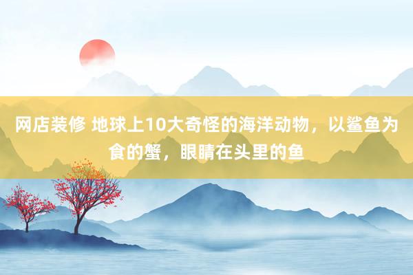 网店装修 地球上10大奇怪的海洋动物，以鲨鱼为食的蟹，眼睛在头里的鱼